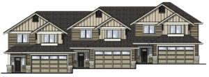 The townhomes coming to Ambrosia Court at McCormick Meadows feature double-car garages and a ground-level bonus room.